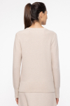 Cream wool and cashmere sweater