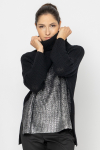 Black jumper with shimmery front