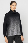 Black jumper with shimmery front