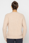 Beige pinstriped jumper