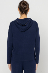 Navy blue knitted sweatshirt