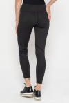 Leggings with perforated fabric insert