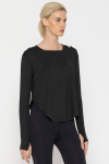 Functional long-sleeved blouse