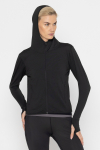 Functional zip-up hooded sweatshirt