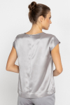 Elegant grey silk top 