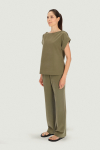 Loose khaki blouse