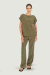 Loose khaki blouse
