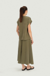 Loose khaki blouse