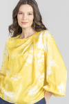 Elegancka bluzka w kolorze żółto-białym