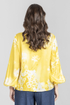 Elegancka bluzka w kolorze żółto-białym