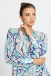 Blouse with an elegant printed design 