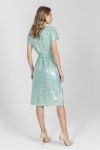 Elegancka sukienka z cekinami w kolorze miętowym