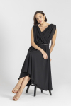 Schwarzes elegantes Abendkleid
