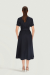 Navy blue shirtdress
