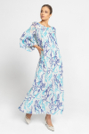 Airy long dress with an elegant printed design 