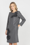 ORO: Szara sukienka z wełny