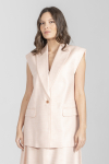 Kamizelka w kolorze pudrowego różu