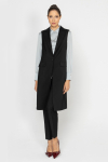 Long black waistcoat