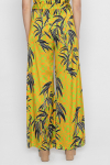 Lime summer trousers with a print 