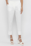 White slim-fit trousers