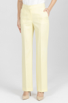 Klasyczne spodnie w kolorze jasnożółtym