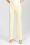 Klasyczne spodnie w kolorze jasnożółtym