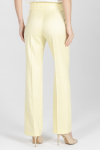 Klasyczne spodnie w kolorze jasnożółtym