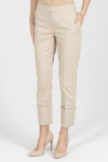 Wąskie beżowe spodnie 