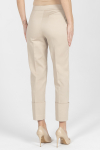 Wąskie beżowe spodnie 