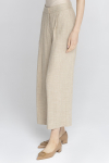 Szerokie spodnie w odcieniu beżowym