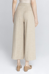 Szerokie spodnie w odcieniu beżowym