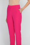  Elegant magenta slim-leg trousers