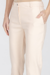 Slim-fit trousers in beige and pink