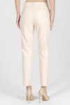 Slim-fit trousers in beige and pink
