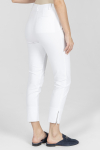 Białe spodnie z wąską nogawką