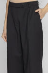 Schwarze elegante Hose mit weitem Bein