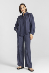 Loose navy blue shirt