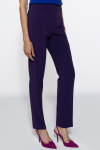 Eleganckie fioletowe wąskie spodnie