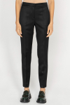 Elegant black slim-leg trousers