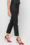 Elegant black slim-leg trousers