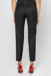 Elegant black slim-leg trousers