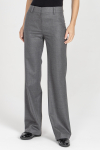 Szare spodnie z prostą nogawką