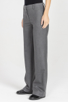 Szare spodnie z prostą nogawką