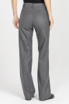 Szare spodnie z prostą nogawką