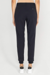 Navy blue knitted trousers