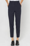 Elegant navy blue trousers with a classic leg