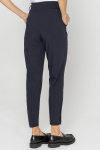 Elegant navy blue trousers with a classic leg