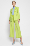 Wide lime-coloured trousers
