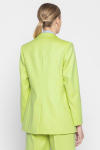 Double-breasted lime-coloured jacket