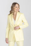 Biznesowa marynarka w kolorze jasnożółtym